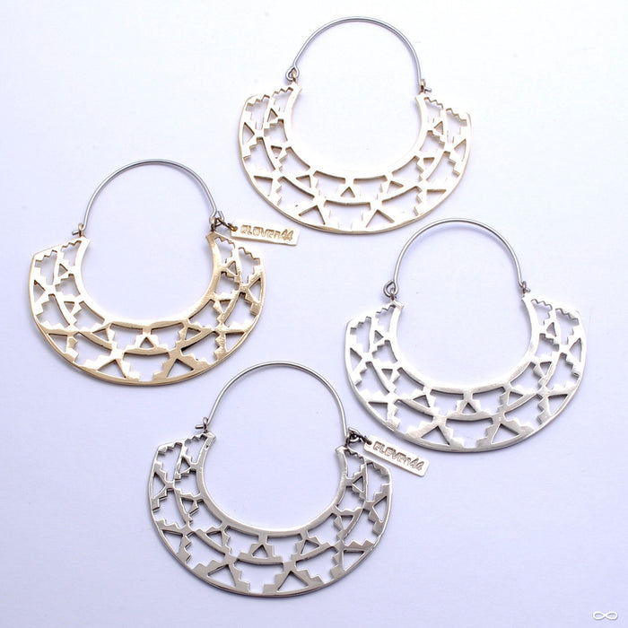 Azteka Hoop Earrings from Eleven44 in Assorted Metals