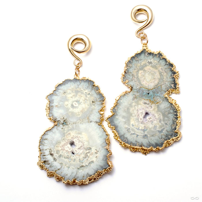 Gold Dipped Geode Slices from Diablo Organics