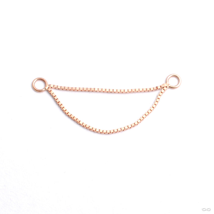 Double Box Chain in Gold from Buddha Jewelry in rose gold
