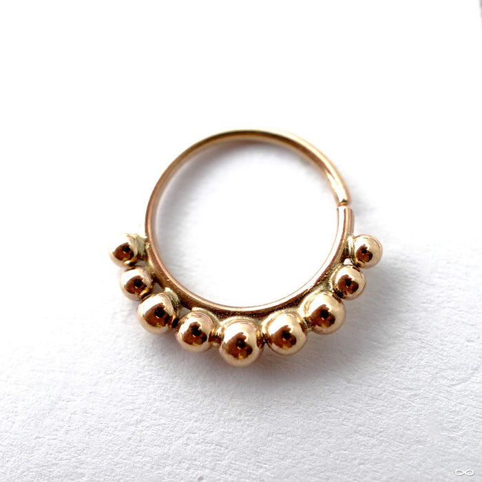 Beaded Seam Ring in Gold from Sacred Symbols