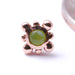 Bindi Press-fit End in Gold from LeRoi with Jade