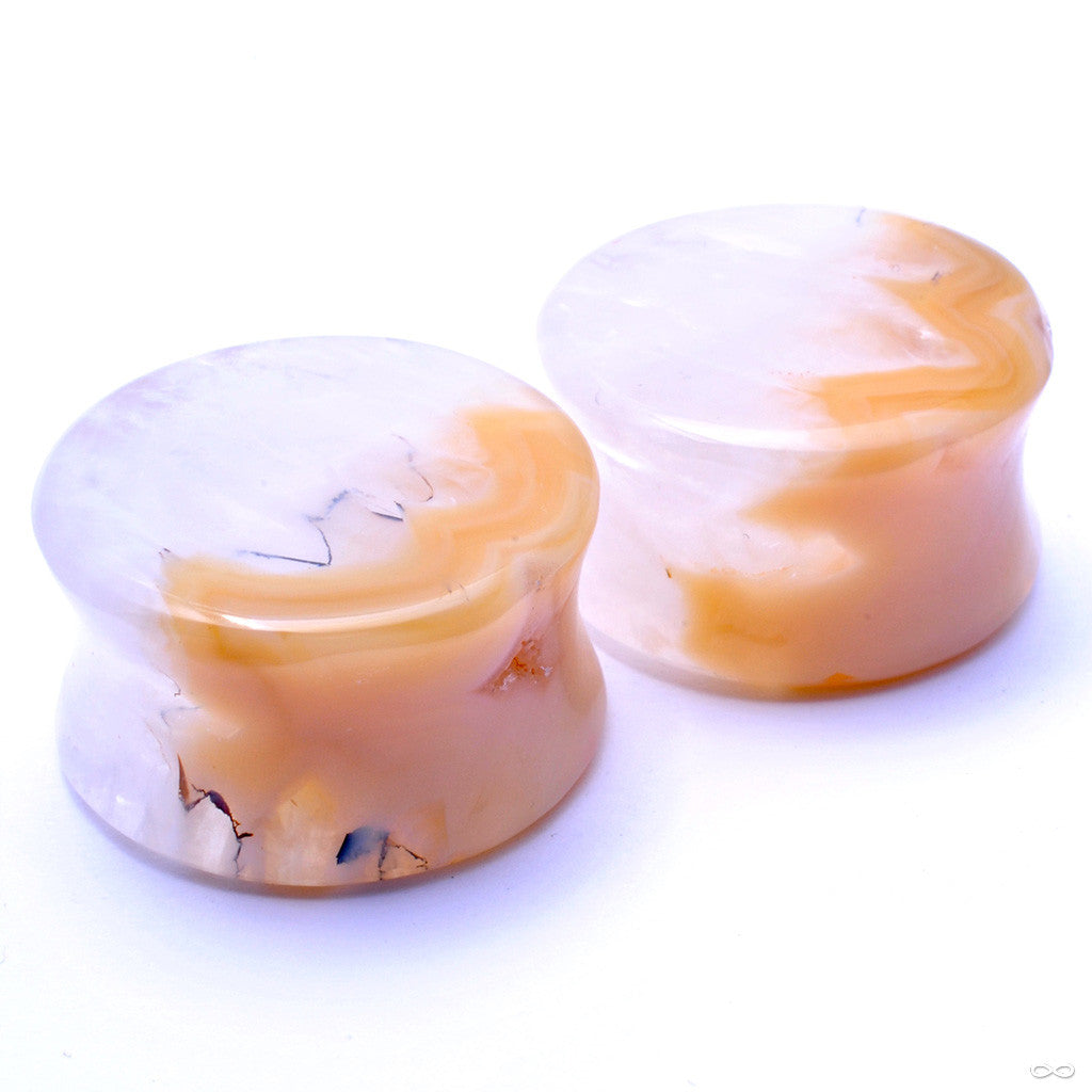 Brazilian Agate Plugs in 7/8” from Relic Stoneworks — Infinite Body ...