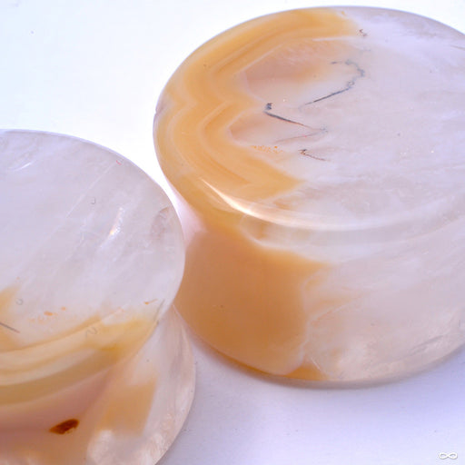 Brazilian Agate Plugs in 7/8” from Relic Stoneworks