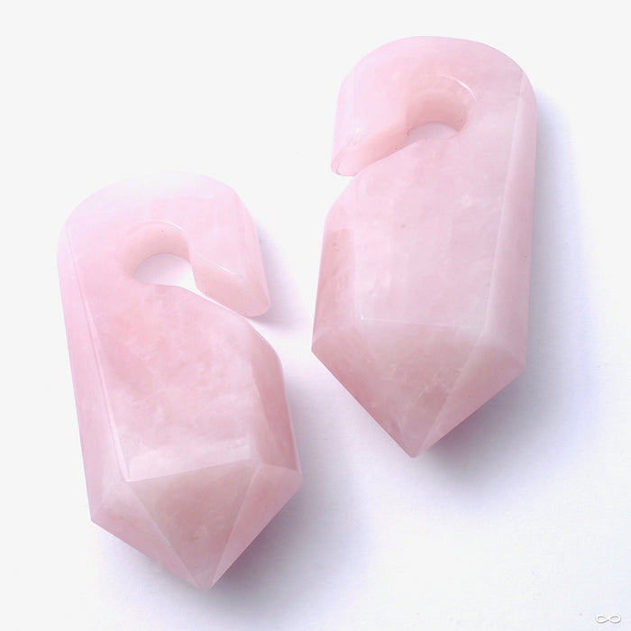 Prism Weights from Diablo Organics in rose quartz