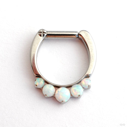 5 Stone Odyssey Clicker with Cabochons from Industrial Strength with White Opals