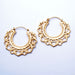 Chakra Earrings from Maya Jewelry in Yellow Gold-plated Brass