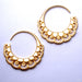 Chantilly Earrings from Maya Jewelry in Yellow Gold-plated Brass
