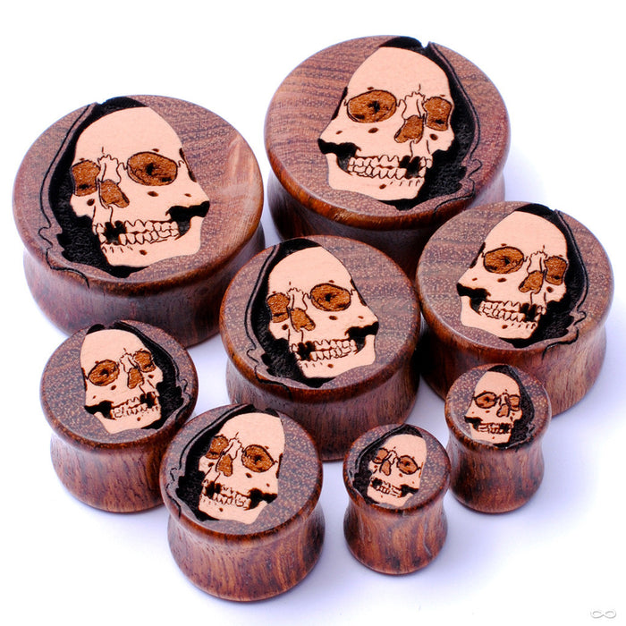 Cloaked Skull Plugs from Omerica Organic