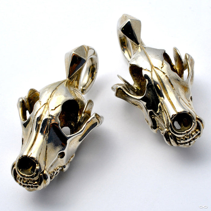 Coyote Skull Weights from Tawapa in White Brass