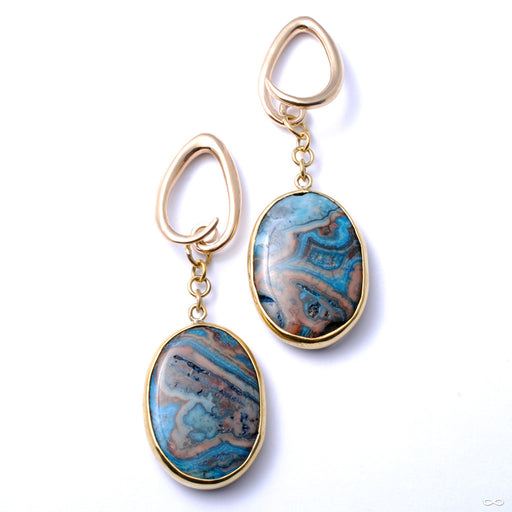 Crazy Lace Agate Oval Dangles from Diablo Organics