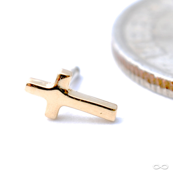 Cross Press-fit End in Gold from BVLA in Yellow Gold