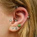 Daith piercing with Captive Bead Ring from SM 316 with Gem Bead