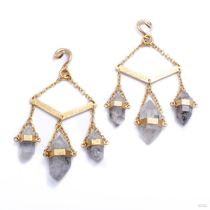 Tibetan Crystal Dangles with Clear Quartz from Diablo Organics