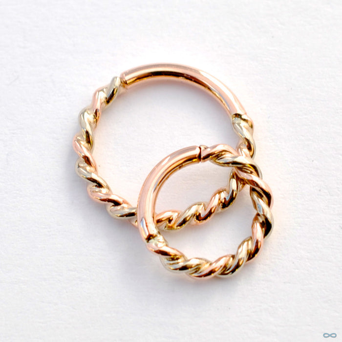 Tri-tone Desiree Seam Ring in Gold from BVLA