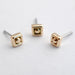 Square Bead Press-fit End in Gold from LeRoi