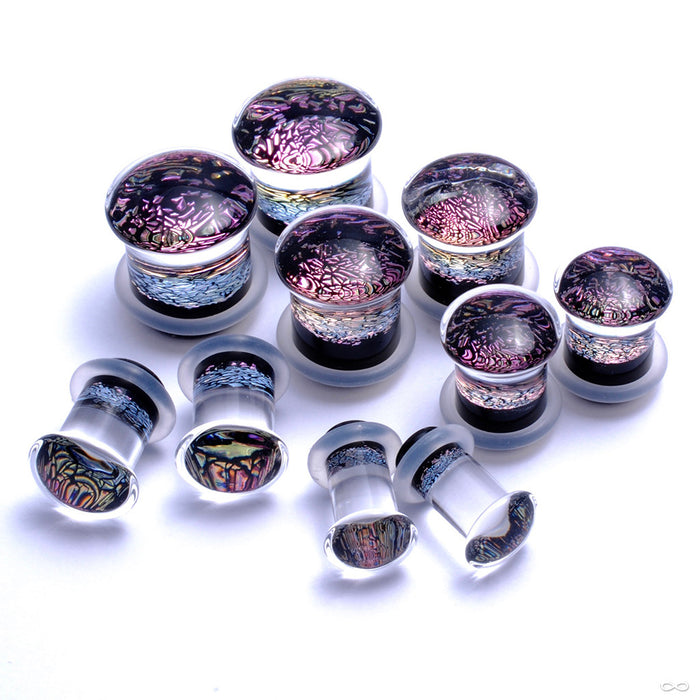 Dichroic Plugs from Gorilla Glass in Pink