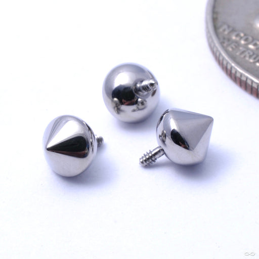 Spiked Ball Threaded End in Titanium from Industrial Strength