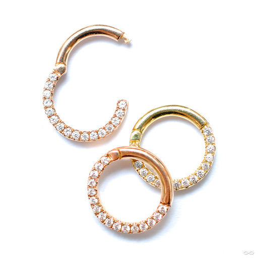 Eternity Clicker in Gold from Venus by Maria Tash with Clear CZ