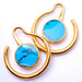 Eye of the Beholder in Yellow Gold with Turquoise from Maya Jewelry