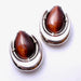 Platform Saddle Spreader Weights with Red Tiger's Eye in 1" from Diablo Organics