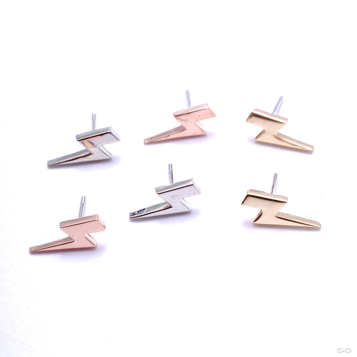 Lightning Bolt Press-fit End in Gold from Anatometal in assorted materials