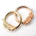 Feather Seam Rings in Gold from BVLA