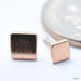 Flat Square Press-fit End in Gold from BVLA in Rose Gold