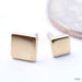 Flat Square Press-fit End in Gold from BVLA in Yellow Gold