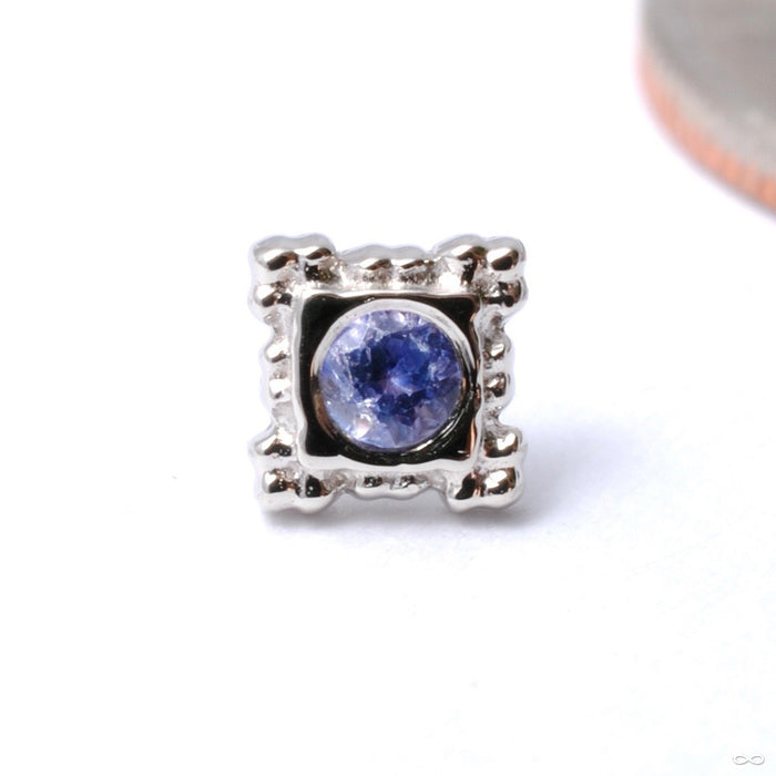 Flourish Illusion Press-fit End in Gold from BVLA with Tanzanite