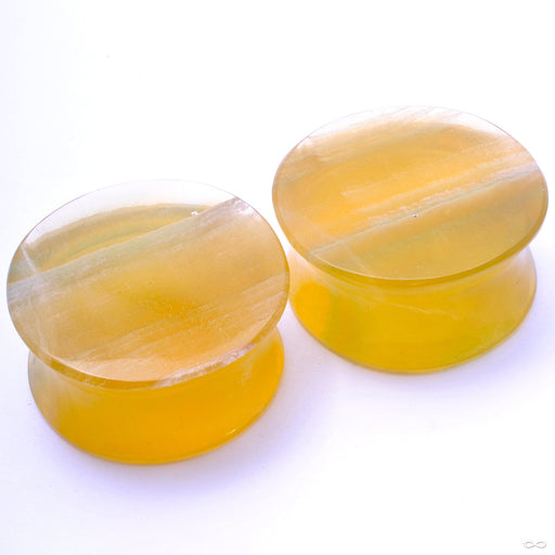 Yellow Fluorite Plugs in 7/8” from Relic Stoneworks