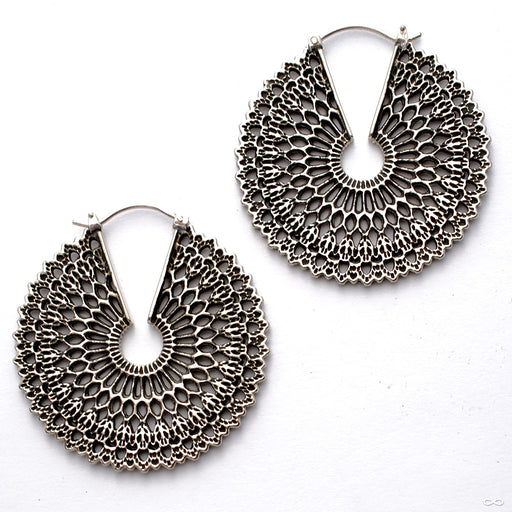 Forte Earrings from Maya Jewelry in White Brass