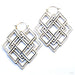 Geometric Earrings from Tawapa in Silver
