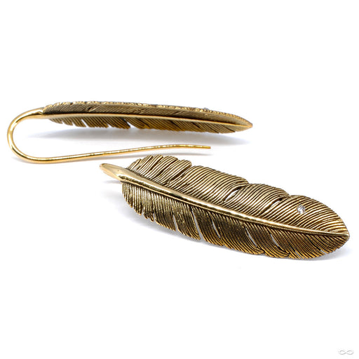Guardian Earrings from Maya Jewelry in Brass