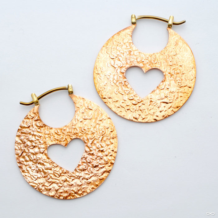 Hammered Hoops from Quetzalli in Copper