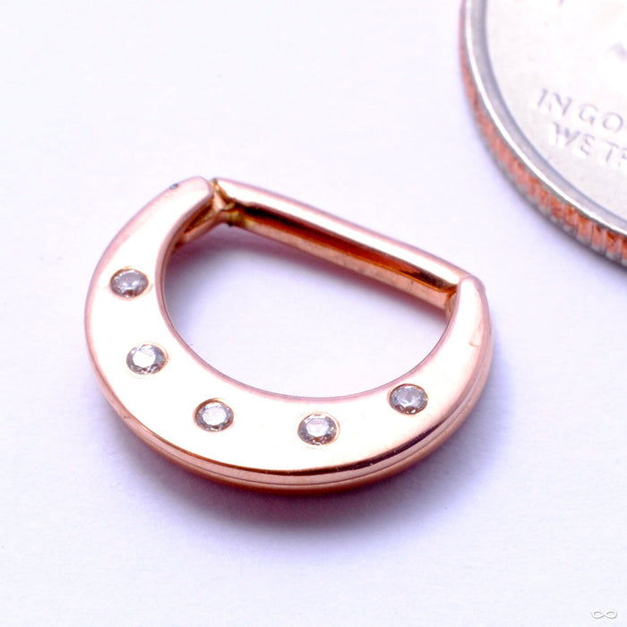 Jenn Hinged Ring in Gold from BVLA in Rose Gold