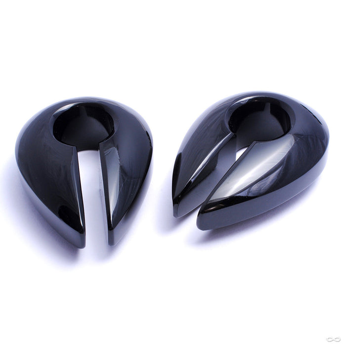 Solid Keyholes from Gorilla Glass in Black, Small