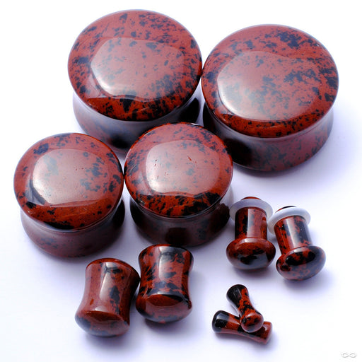 Mahogany Obsidian Plugs from Oracle in Assorted Sizes and Flares