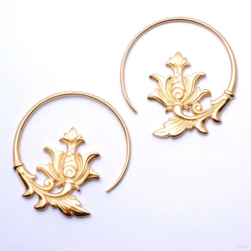 Maxa Earrings from Maya Jewelry in Yellow Gold-Plated Brass