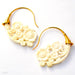 Antoinette Earrings from Maya Jewelry in Yellow-gold-plated Brass with Bone