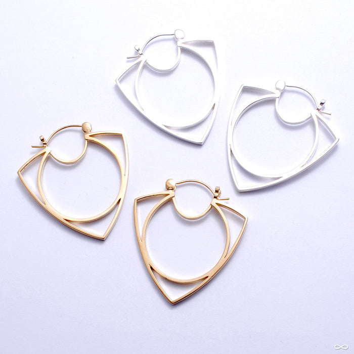 Ménage à Trois Earrings from Tawapa in Assorted Metals