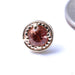 Millgrain Prong Gemstone Press-fit End in Gold from BVLA with Oregon Sunstone