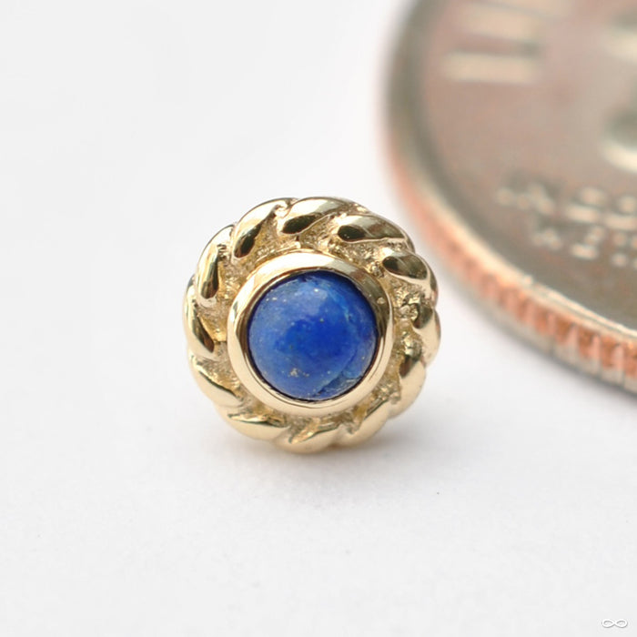 Mini Choctaw Press-fit End in Gold from BVLA with Lapis
