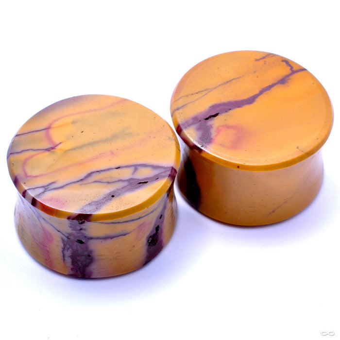 Mookaite Plugs in 7/8” from Relic Stoneworks