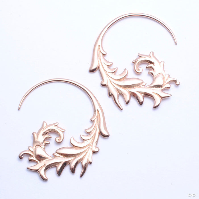 Nabulla Earrings from Maya Jewelry in Rose-gold-plated Copper