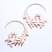 Nabulla Earrings from Maya Jewelry in Rose-gold-plated Copper