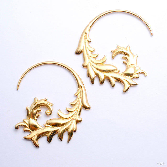 Nabulla Earrings from Maya Jewelry in Yellow-gold-plated Brass