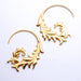Nabulla Earrings from Maya Jewelry in Yellow-gold-plated Brass