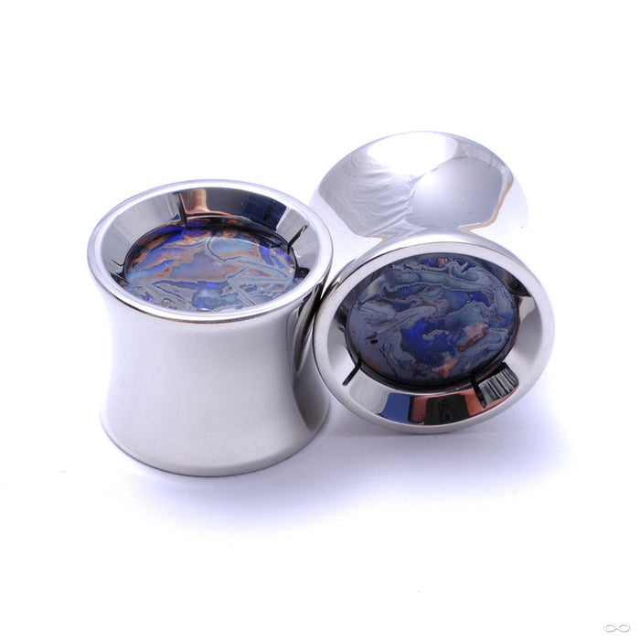 Opal Cabochon Plugs in ½” from Reign