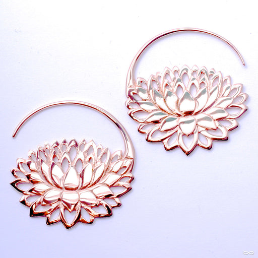 Petal to the Metal Earrings from Maya Jewelry in Rose Gold-plated Copper