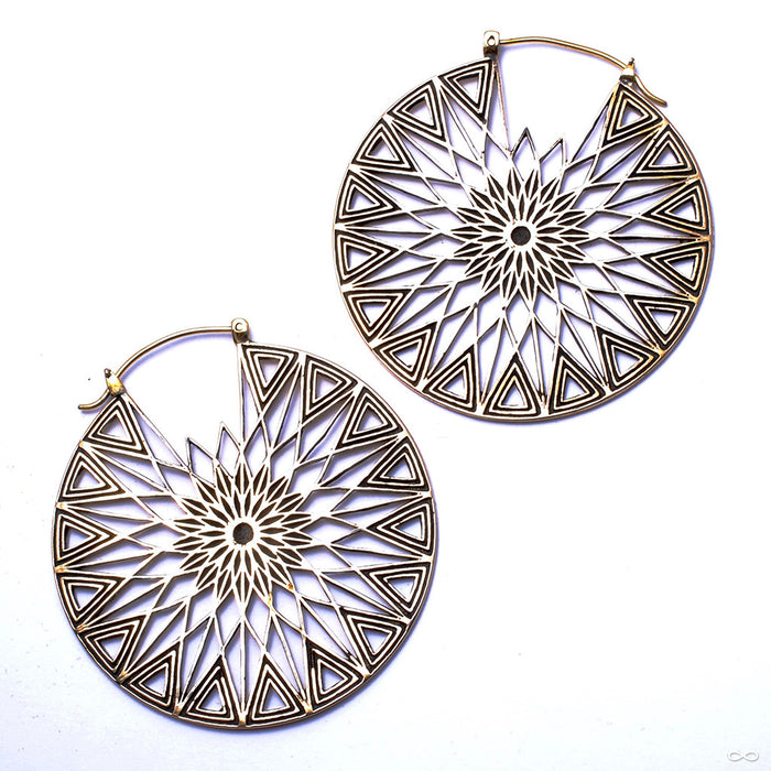 Polaris Earrings from Maya Jewelry in Brass